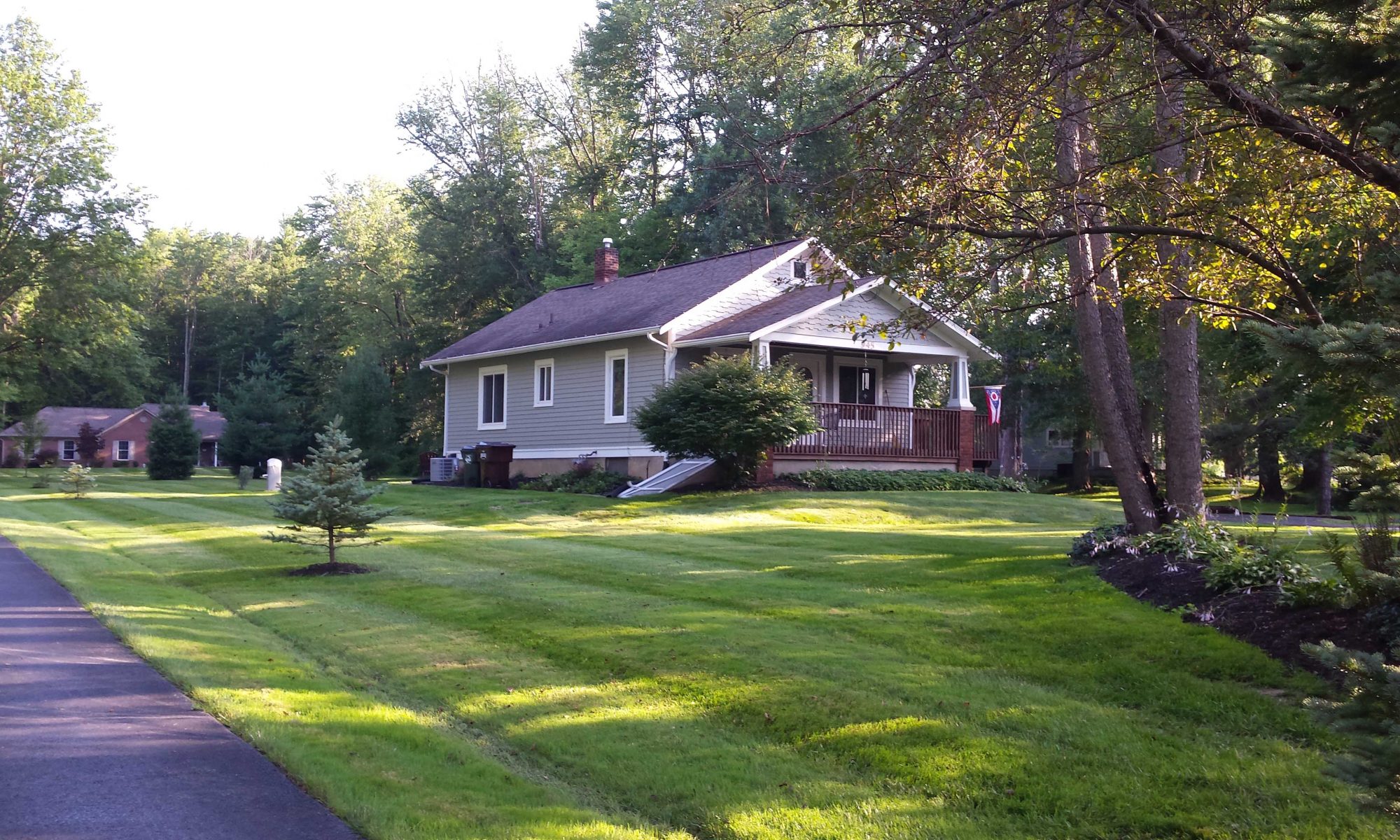 View of the property from the front east side